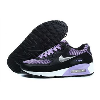 Nike Air Max 90 Womens Shoes Black Purple New Portugal
